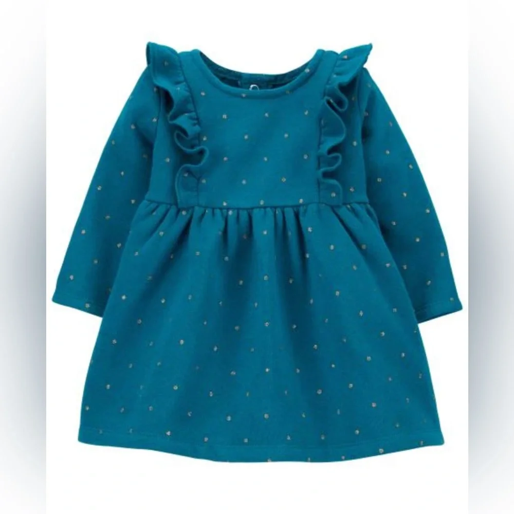 Carter's Polka Dot Fleece Dress